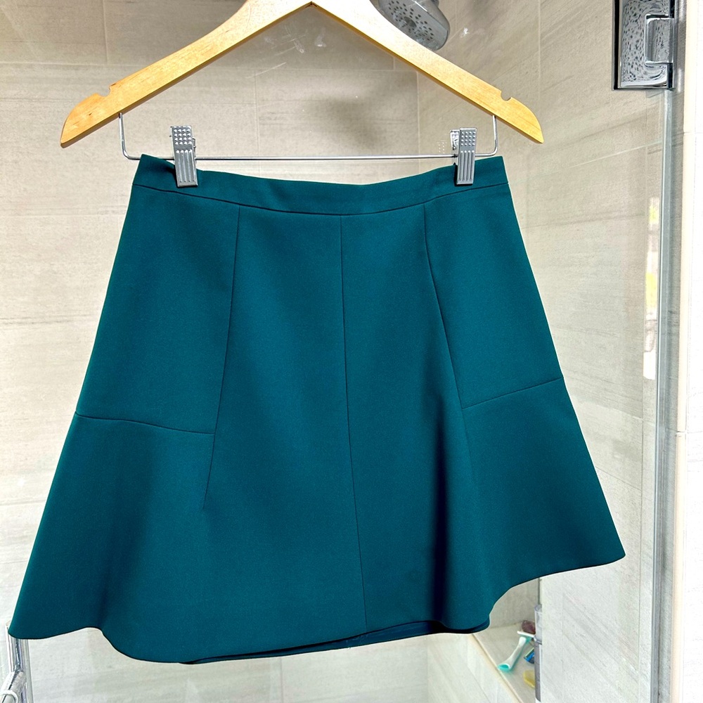 Jcrew jade green miniskirt, size 2